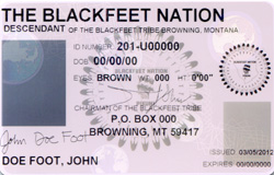 tribal ID card