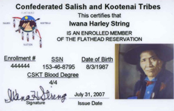 tribal ID card